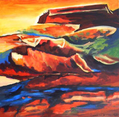 AB62 abstract landscape - Connie van Winssen