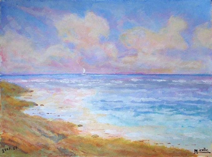 LA VOILE BLANCHE - Gérard Nicolle - Cliquer pour afficher en grand