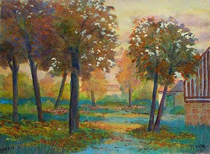 ALLEE EN AUTOMNE - Gérard Nicolle