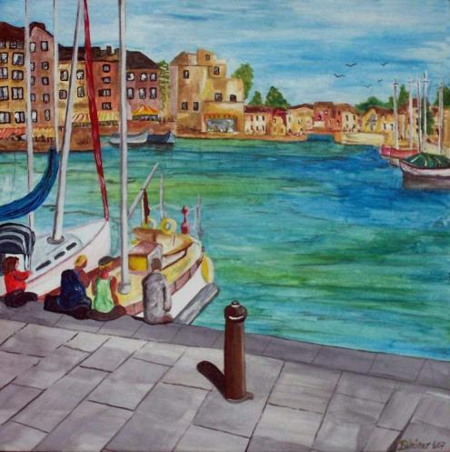 Sur le port d´Honfleur - Dietmar Weiner