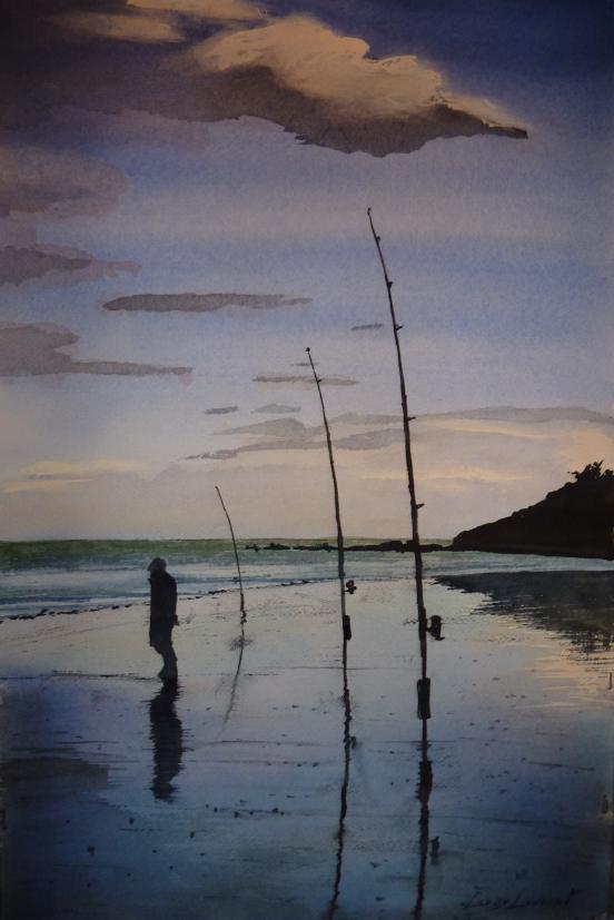 pêche a l'aube - Laurent Leroy