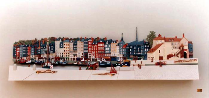 Honfleur le vieux port - François Leman- Madraz - Cliquer pour afficher en grand