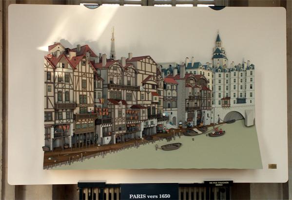 Paris vers 1650 La Cité Pont au Change - François Leman- Madraz - Cliquer pour afficher en grand