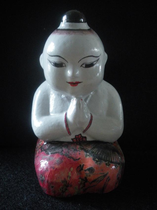 Bonze méditation - Babeth Richardi - Cliquer pour afficher en grand