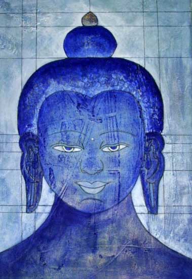 bouddha bleu - Pascale Salmon