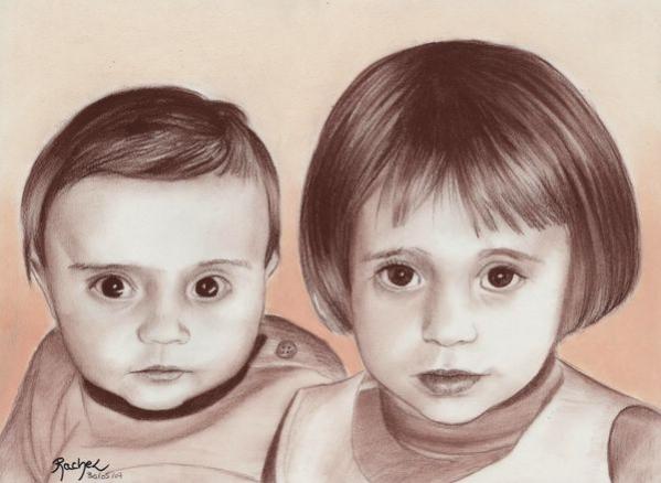 2 bambins - Rachel Blairy - Cliquer pour afficher en grand