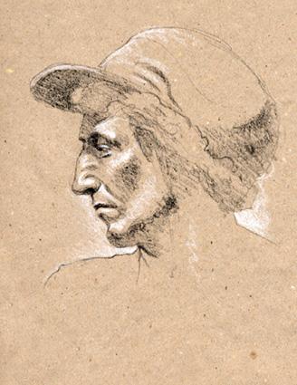 Portrait d'homme à la casquette - Richard MARTENS