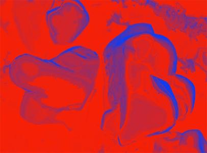Blue on Red - Cris Orfescu