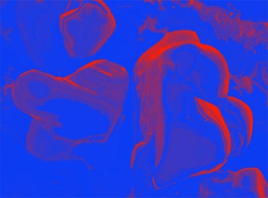 Red on Blue - Cris Orfescu