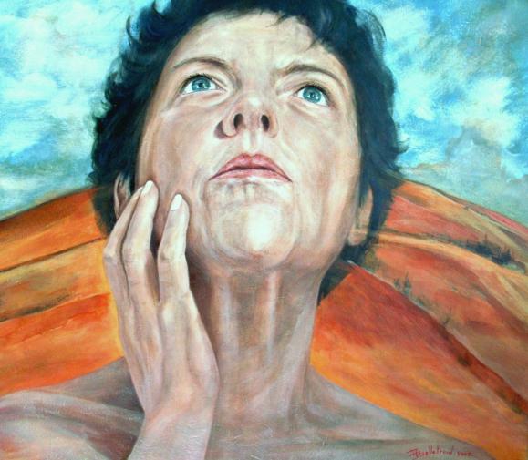 Franchir ses montagnes , autoportrait - Danielle Bellefroid - Click to enlarge