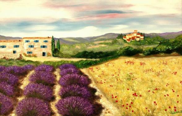 Le Mas des Lavandes - Corinne Cribier - Click to enlarge
