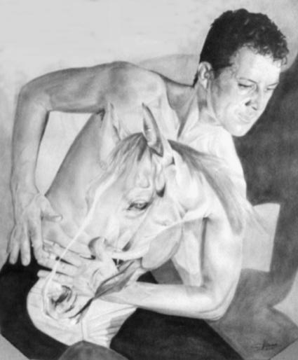 Homme cheval - Jacques Dominé