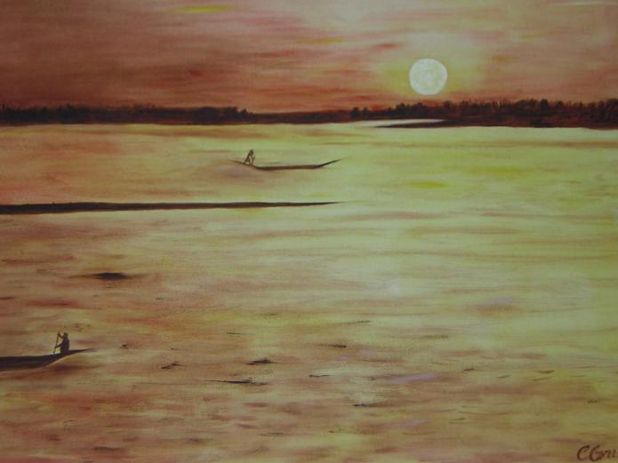 soleil couchant - Corinne Gruenberg - Click to enlarge