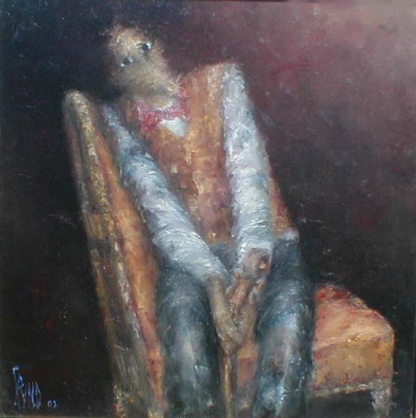 fauteuil grenat - Nicole Pfund - Cliquer pour afficher en grand