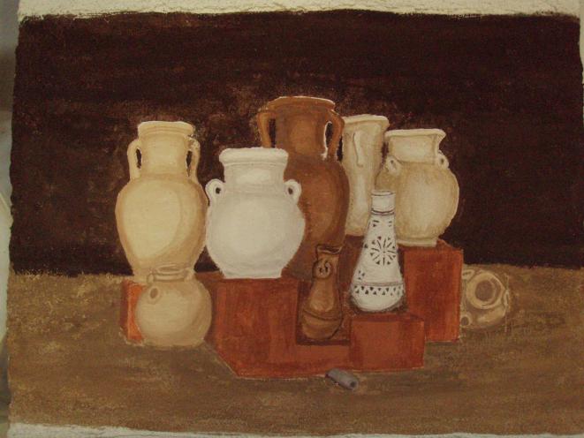 Nature Morte with Pottery Jars - Joseph Grigorios El Jamous - Cliquer pour afficher en grand