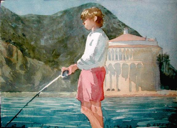 Davis Fishing on Catalina - Carl Aldana