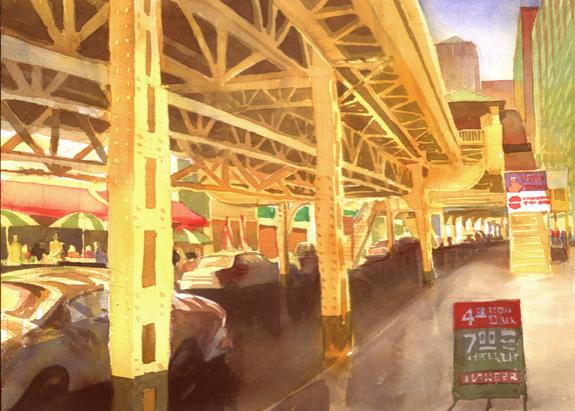 The El at the Loop - Carl Aldana