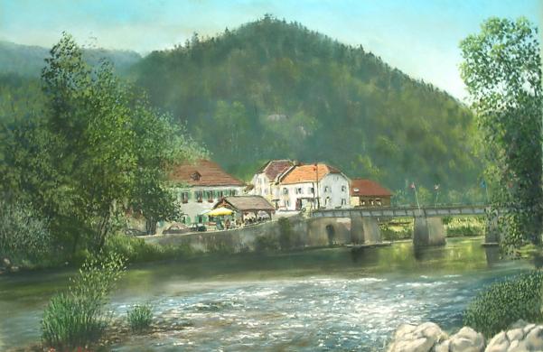 Journée d'été à Goumois - Dominique Creismeas-Segal - Cliquer pour afficher en grand