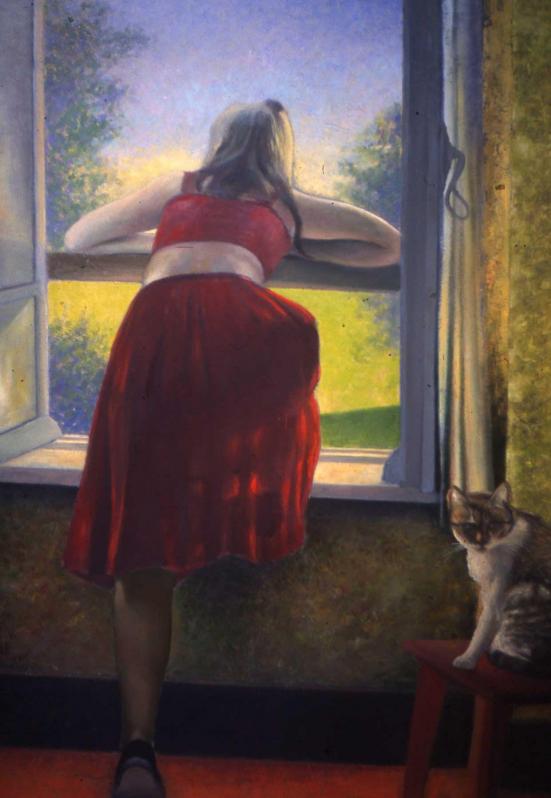 Laurence à la fenêtre - Dominique Creismeas-Segal