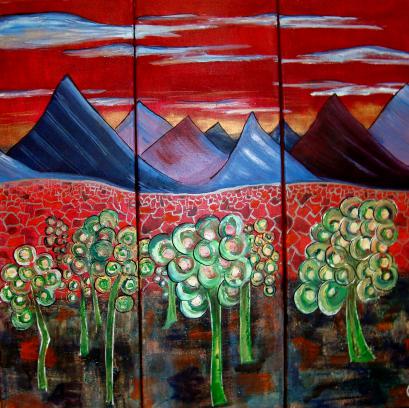 ARBRES AU DESERT - Isa Peintures