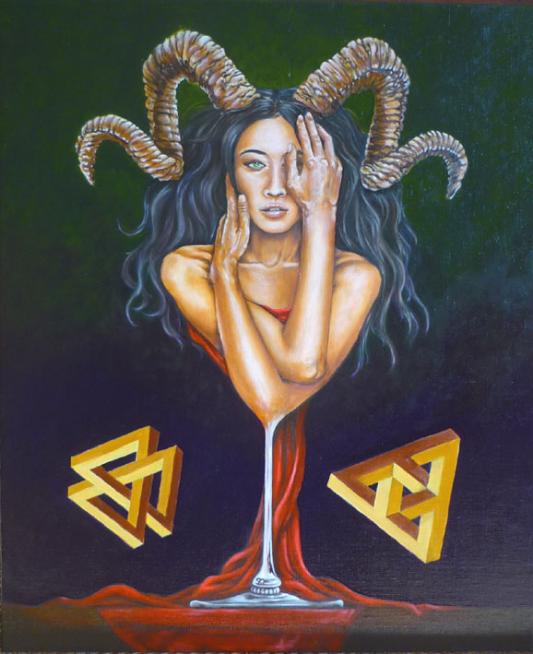 Portrait Magique d'une Bacchante - Albo