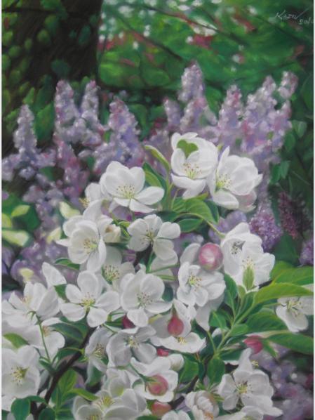 Pommiers et Lilas - Kazuhiro Okabe