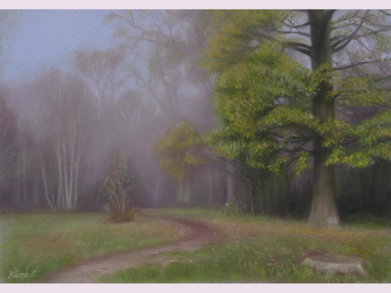 Forêt (septembre) - Kazuhiro Okabe - Click to enlarge