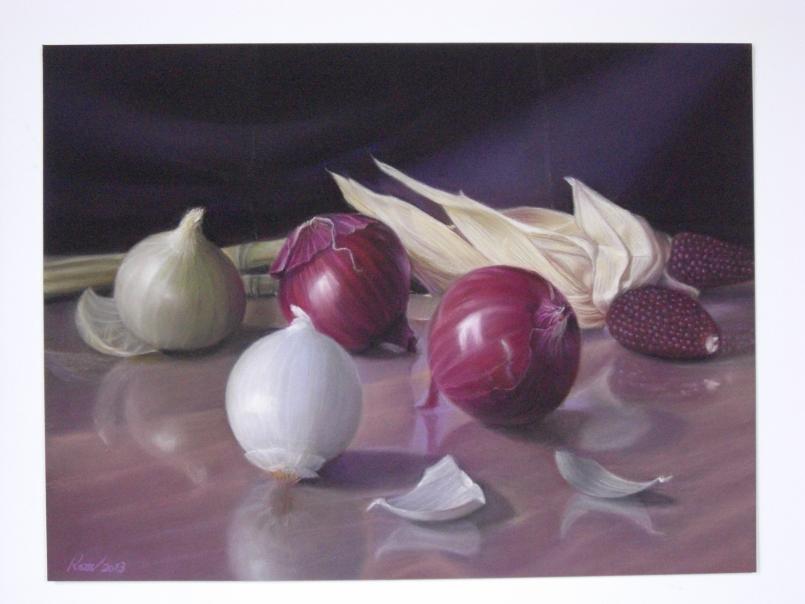 LES OIGNONS SUR LA TABLE - Kazuhiro Okabe - Click to enlarge