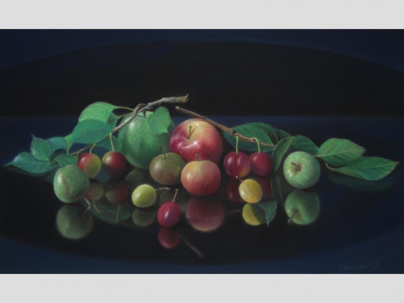 LES POMMES ET PRUNS - Kazuhiro Okabe - Cliquer pour afficher en grand