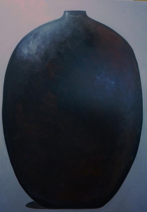 vase brun fond gris - Véronique de Soultrait