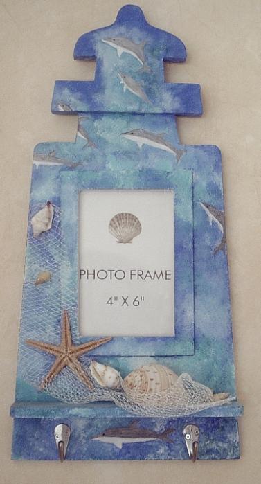 Porte photo et accroche tout dauphins - Nadia Loriot