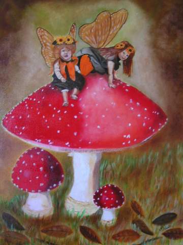 Les petites fées aux champignons - Nadia Loriot