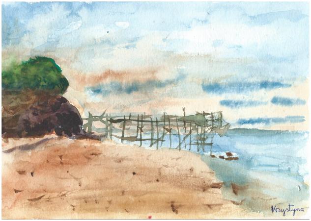 Bord de mer - Krystyna Umiastowska - Cliquer pour afficher en grand