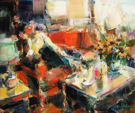 Woman on sofa - David Giorgadze