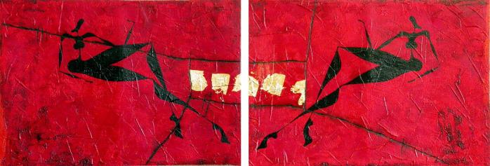 Rosso Aurora (diptyque) - Roberto Fantini - Click to enlarge