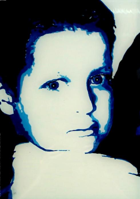 portrait bleu - Yann Biziou