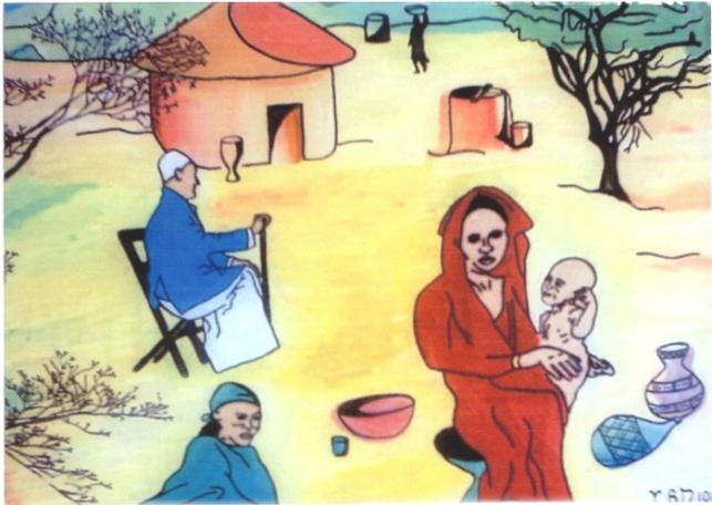 Le village de Wawaya - Yann Biziou - Cliquer pour afficher en grand