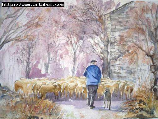 Le berger et ses moutons - Paty Mawet