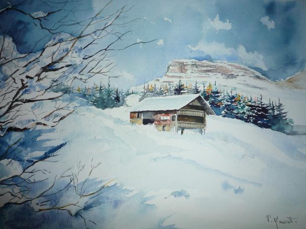 Sous la neige - Paty Mawet - Click to enlarge