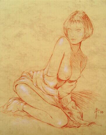 Femme agenouillée - Alain Barat