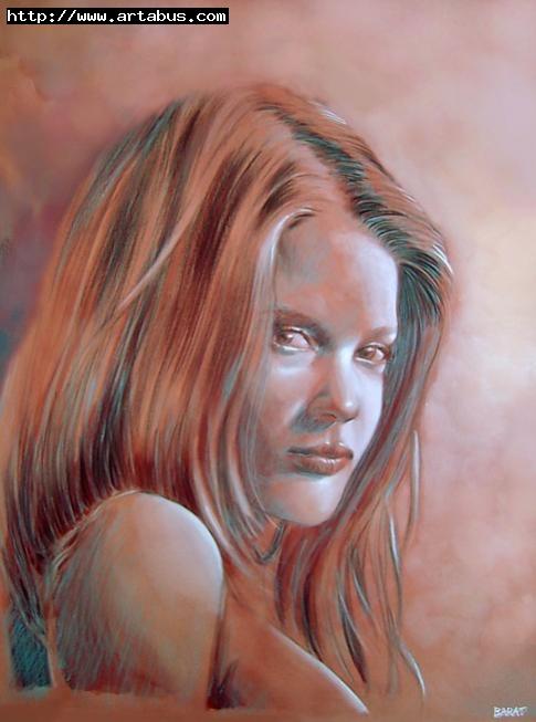 Femme aux cheveux fauves - Alain Barat