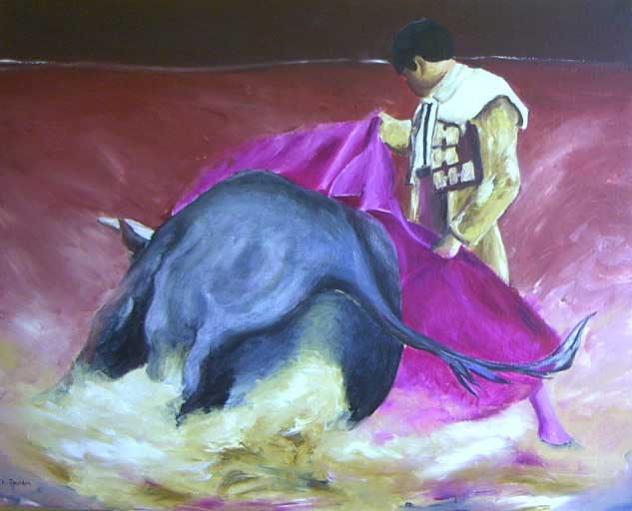 Matador et taureau à Séville. - Thierry Jourdan - Cliquer pour afficher en grand