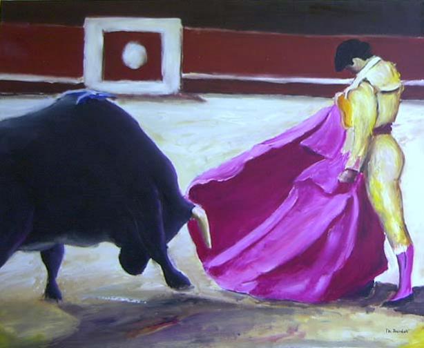 Matador et taureau à Madrid. - Thierry Jourdan - Click to enlarge