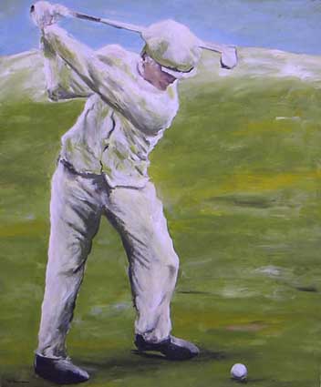 Golfeur style ancien - Thierry Jourdan
