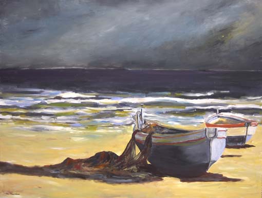 Marine aux deux barques - Thierry Jourdan