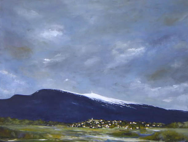 Village de Crillon le Brave devant le Ventoux - Thierry Jourdan - Cliquer pour afficher en grand