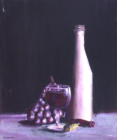 Nature morte aux raisins - Thierry Jourdan