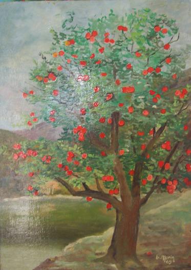 pommier bord d'eau - Bernard Morin