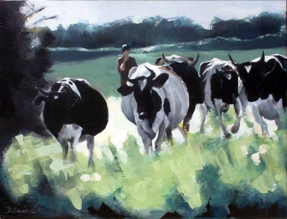 Vaches - Daniel Laviec - Cliquer pour afficher en grand