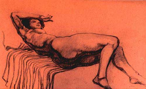Lying nude Ivetta - Gagik Ghazaryan